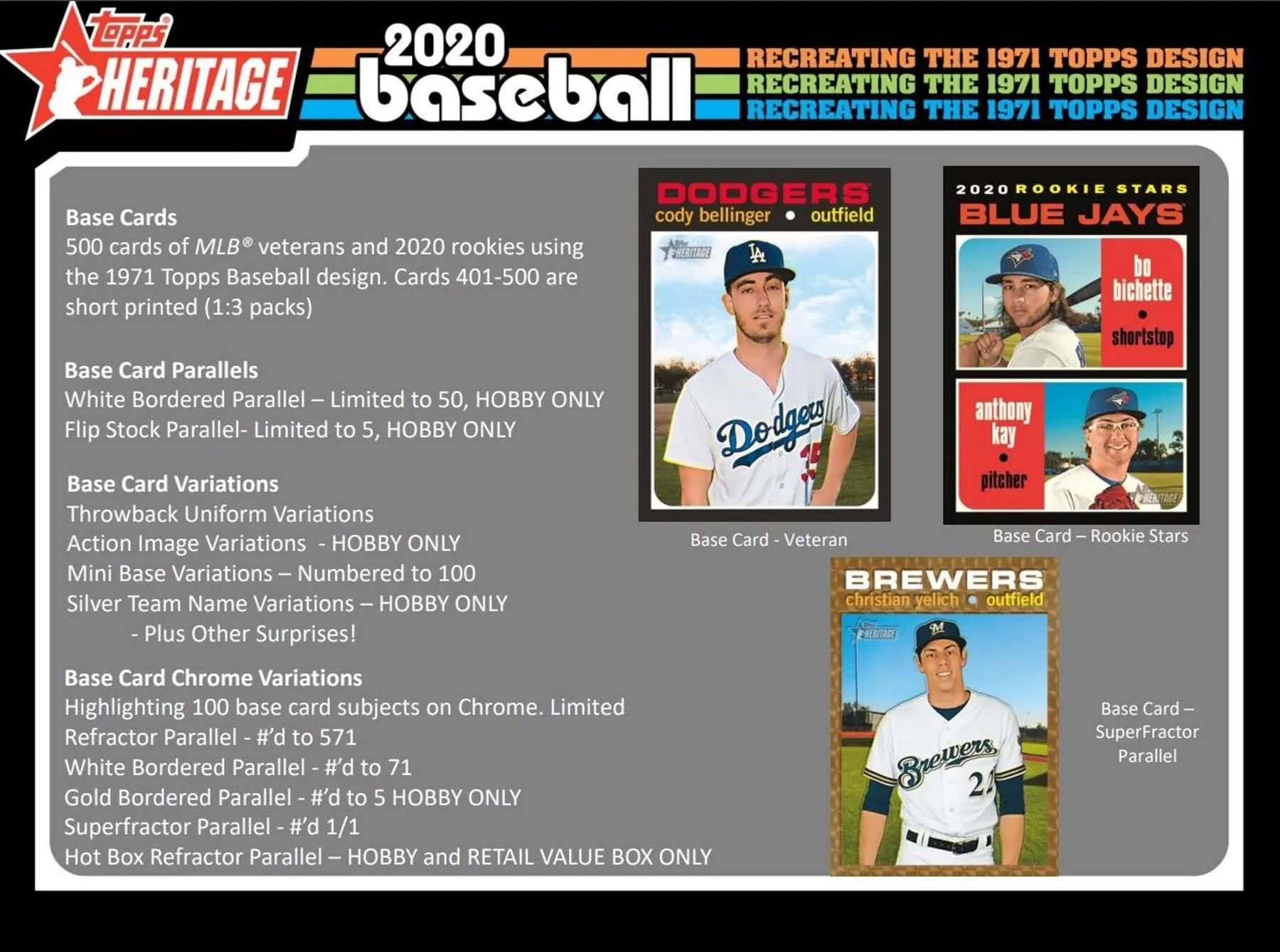 2020 Topps Heritage Baseball Hobby Box