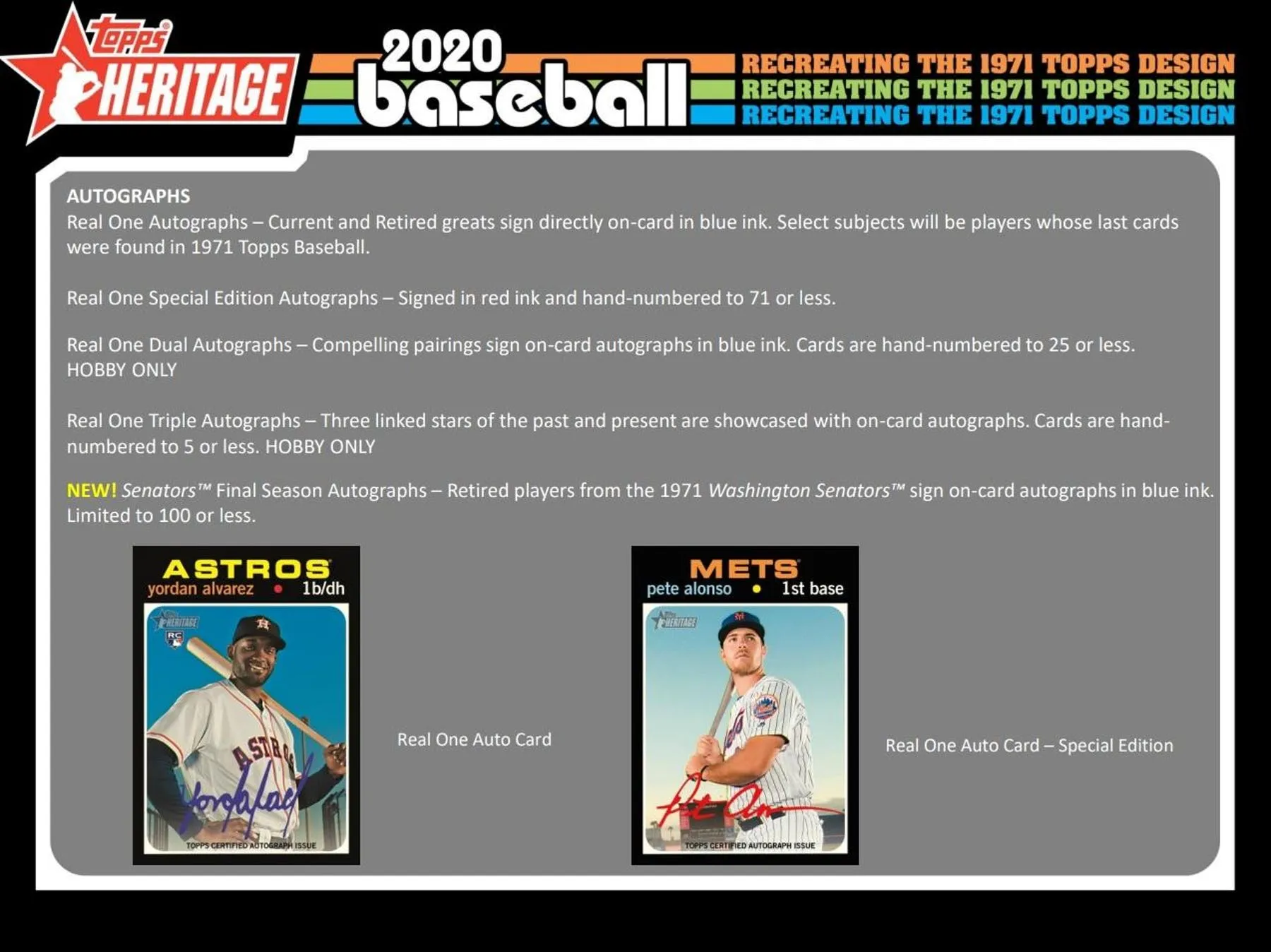 2020 Topps Heritage Baseball Hobby Box