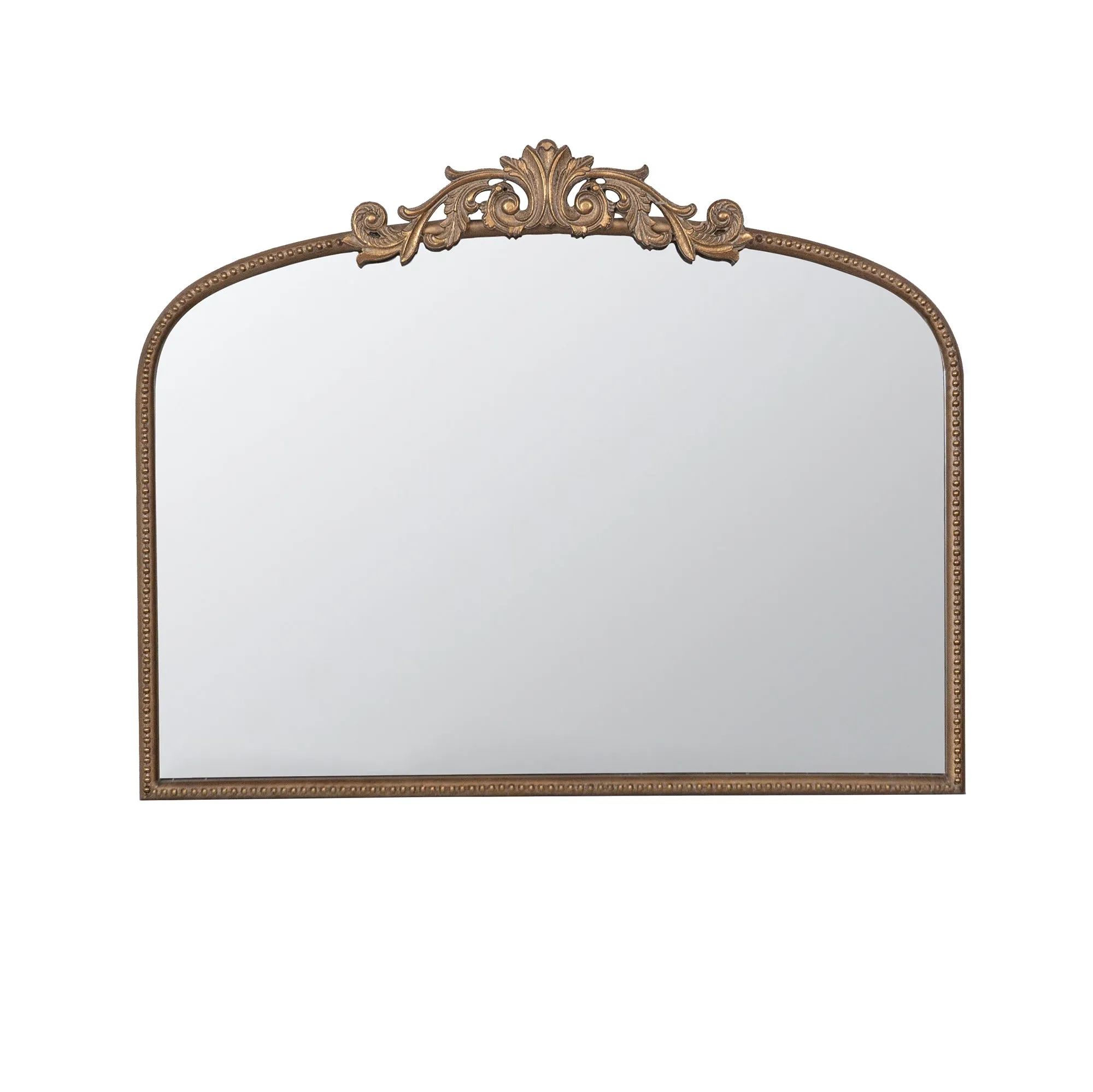 40" x 31" Classic Design Gold Arch Mirror and Baroque Inspired Frame for Living Room Bathrrom Enterway Console