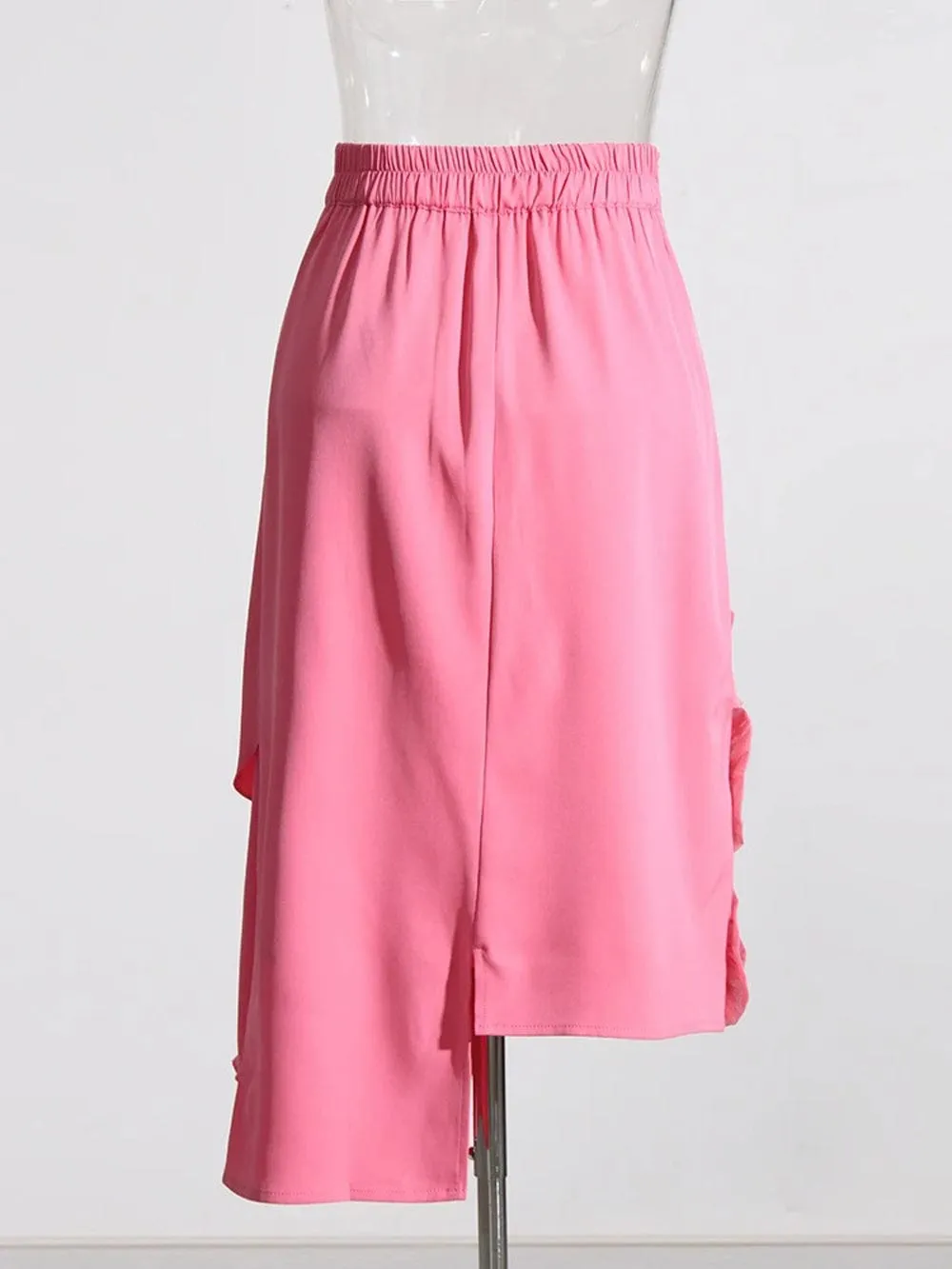 Angel Irregular Hem Fold Skirt