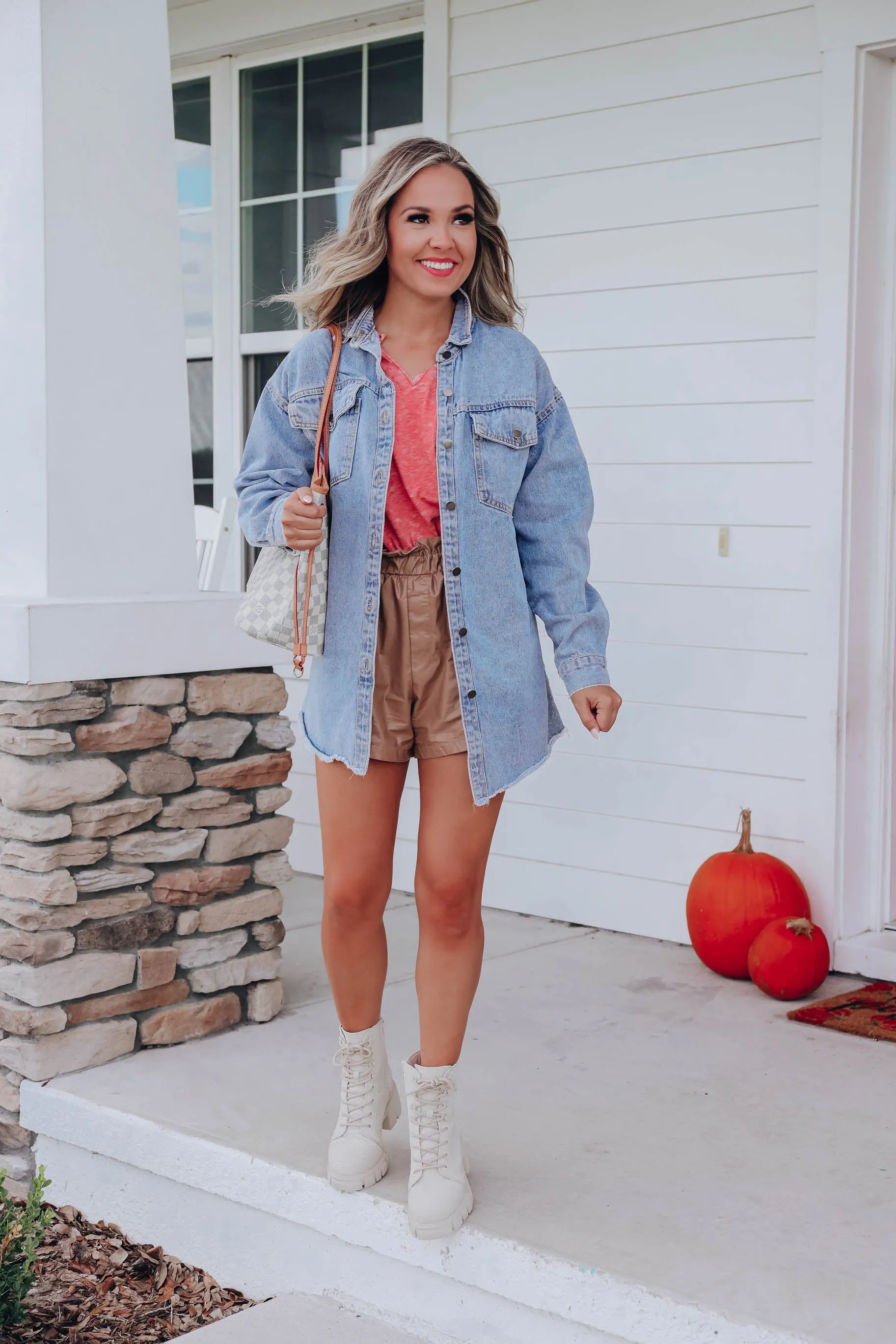 Austin Acid Washed Denim Jacket - Blue