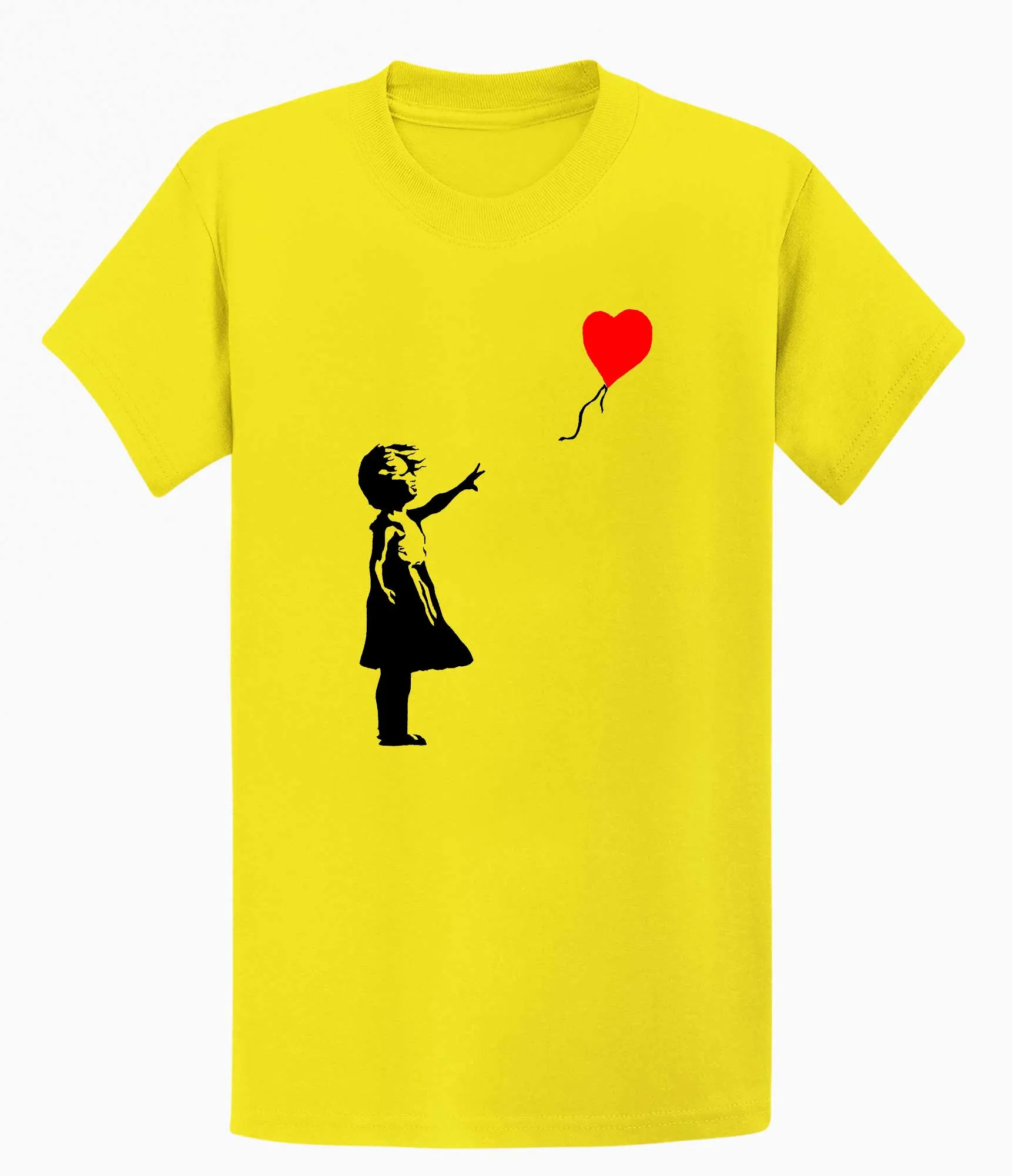 Banksy Girl Heart Balloon Men's T-shirt