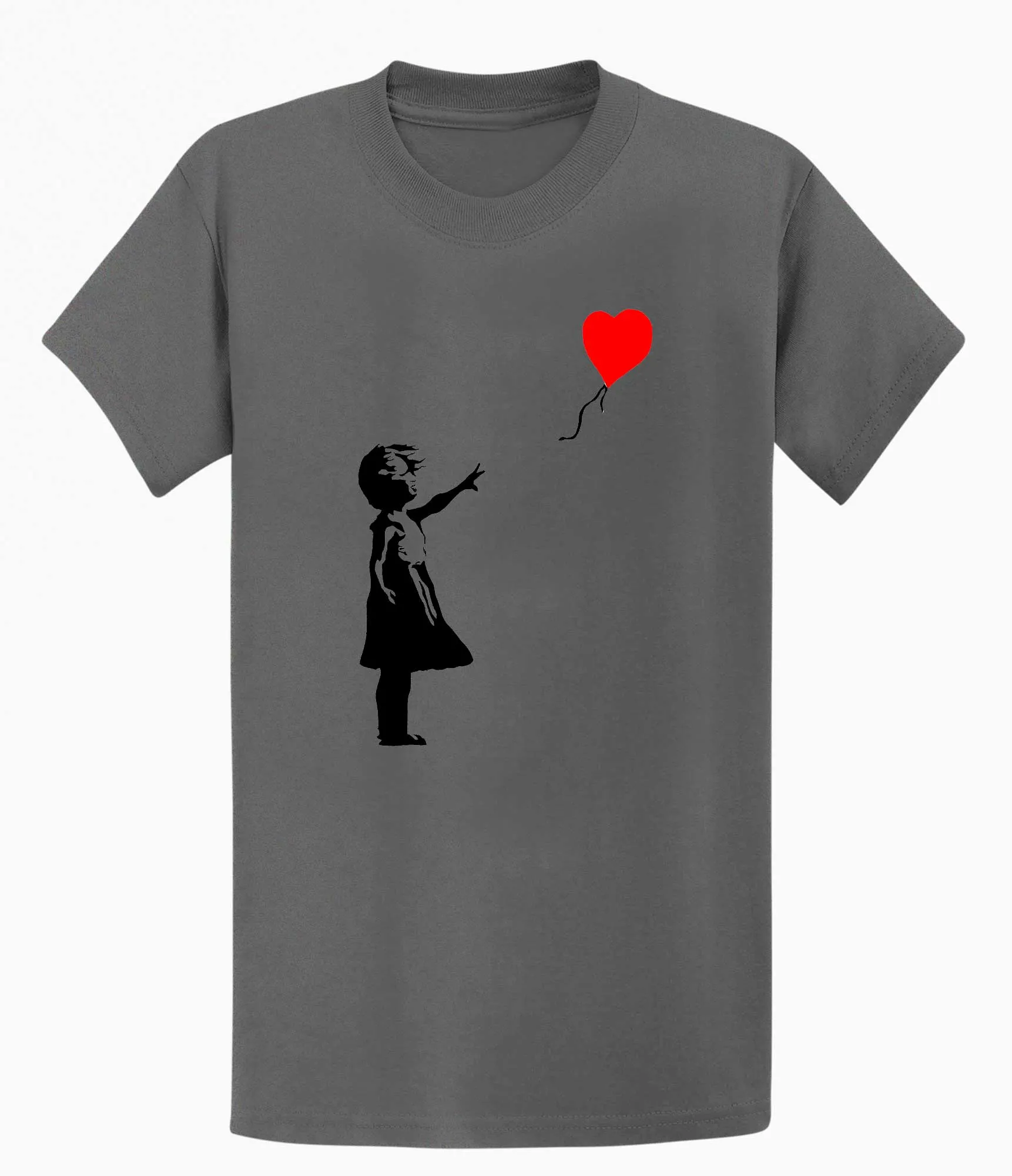 Banksy Girl Heart Balloon Men's T-shirt