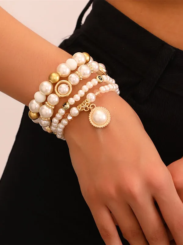 Beaded Contrast Color Bracelet Accessories