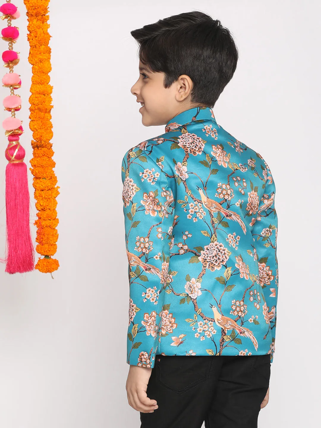 Boy's Turquoise Jodhpuri - Vastramay Boys