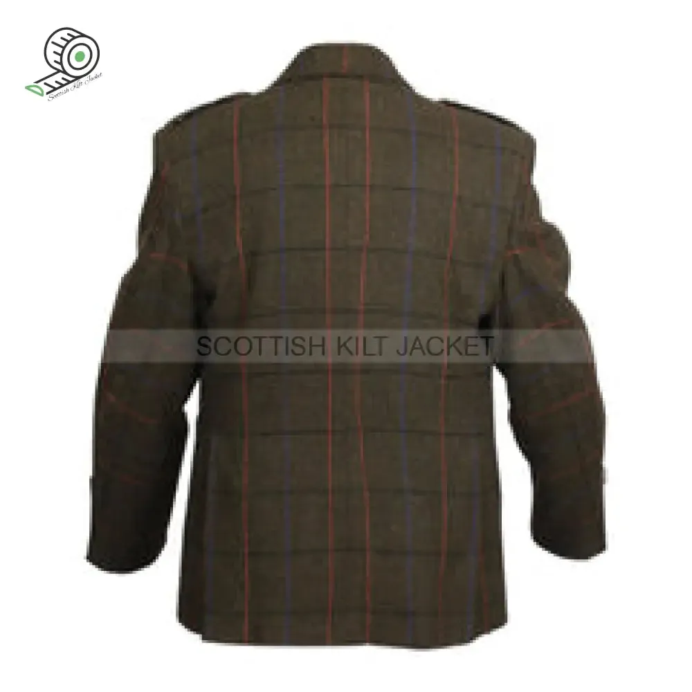 Brown Argyll Tweed Vest and Jacket