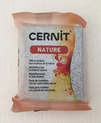 Cernit Polymer Clay Nature Range 56g Block GRANITE