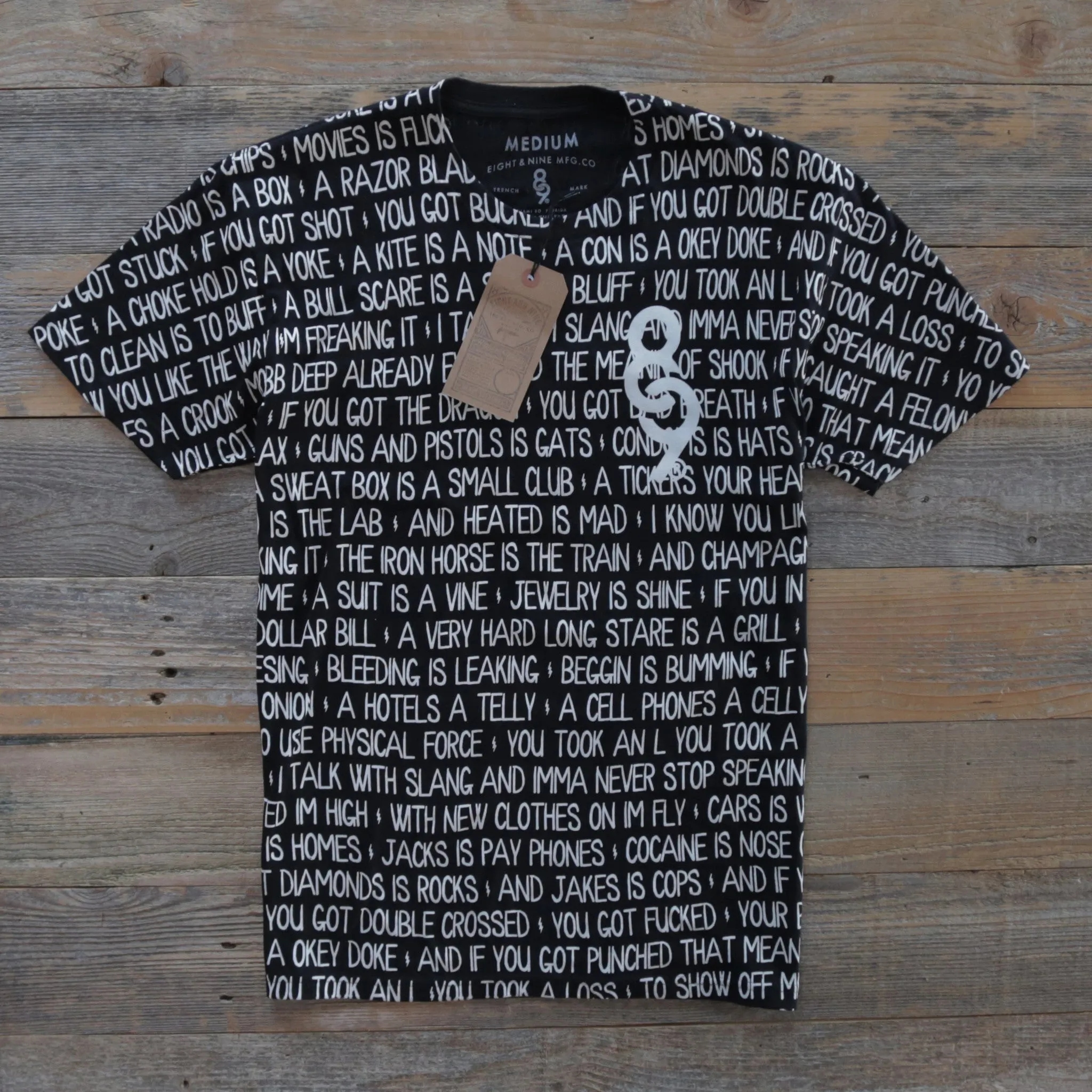 Criminal Slang (Big L) T Shirt Black