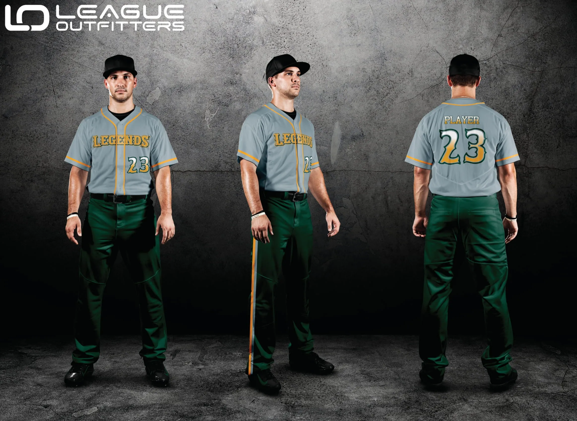 Custom Elite Sublimated & Tackle Twill Full Button Baseball Jerseys