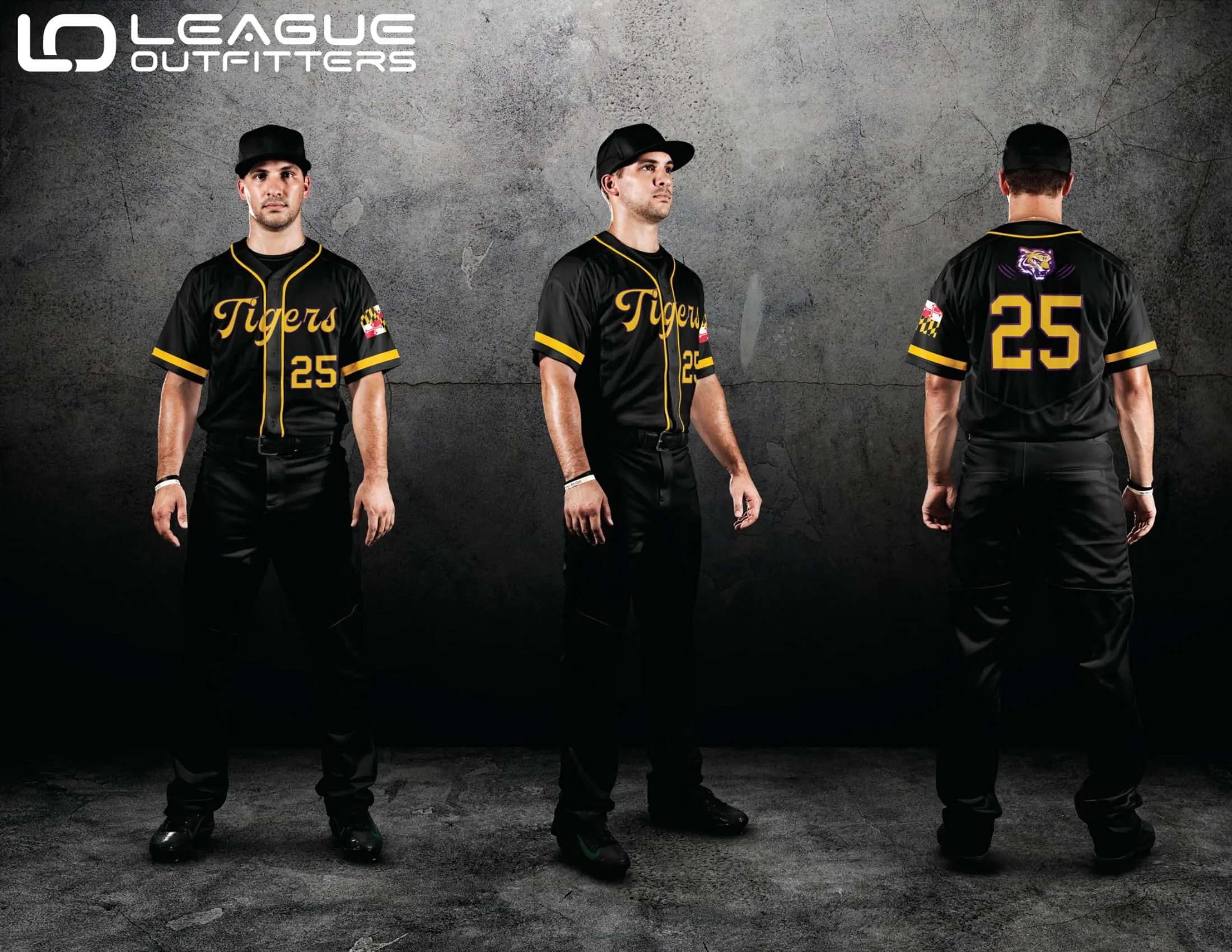 Custom Elite Sublimated & Tackle Twill Full Button Baseball Jerseys