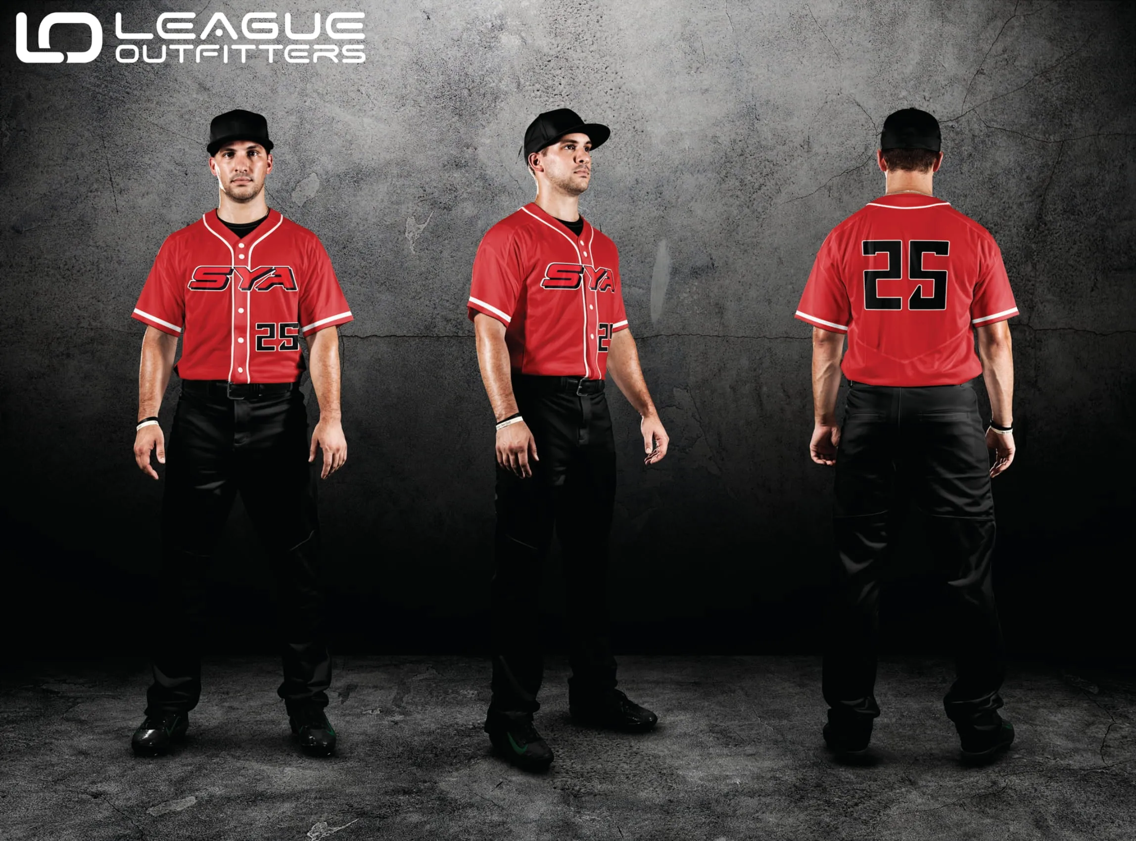 Custom Elite Sublimated & Tackle Twill Full Button Baseball Jerseys