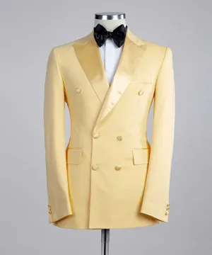 Double Breasted Yellow Tuxedo