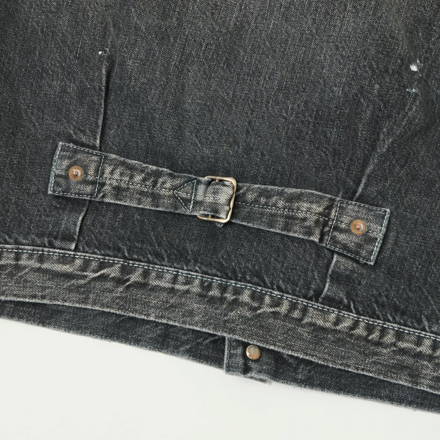 Full Count 2107BKHW 13.5oz Type I Denim Jacket - Black 'Dartford' Wash