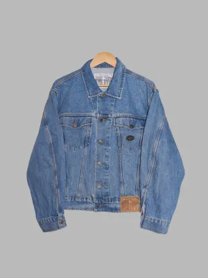 Gianfranco Ferre Jeans 1990s washed blue denim trucker jacket