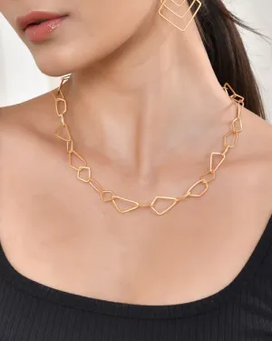 Gold Irregular Link Chain