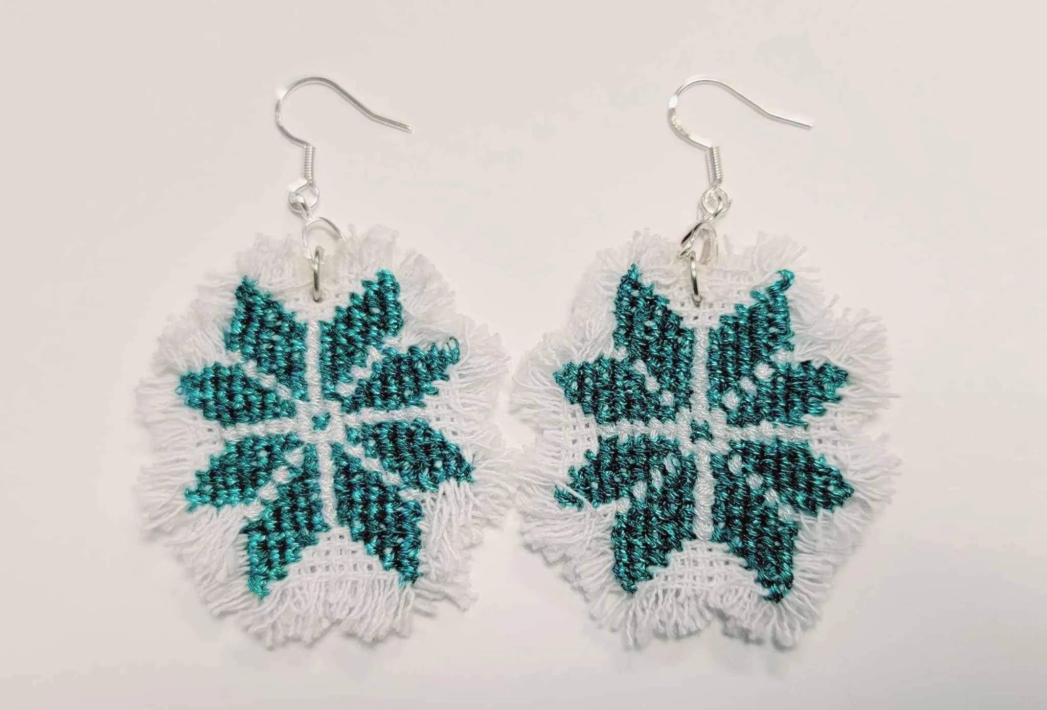 Hand Embroidered Earrings