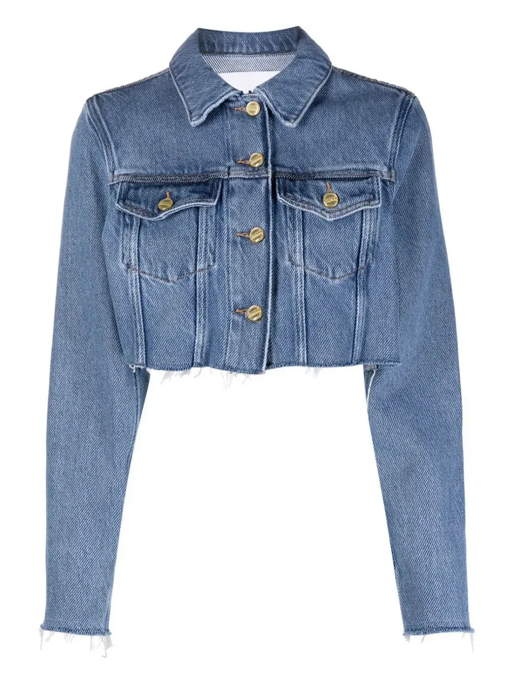 Heavy Denim Cropped Trucker Jacket