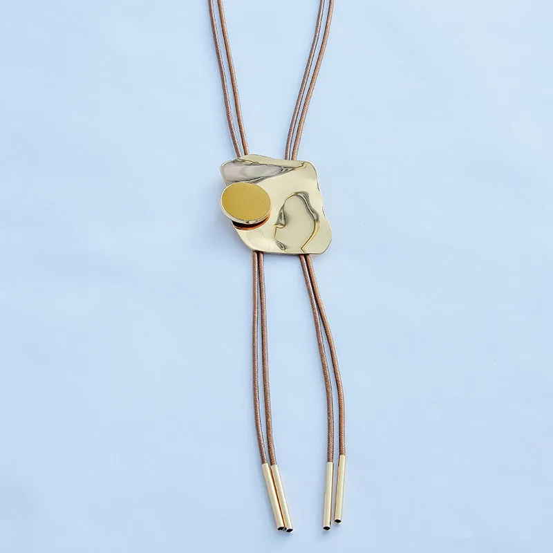 Irregular Exaggerated Stitching Necklace