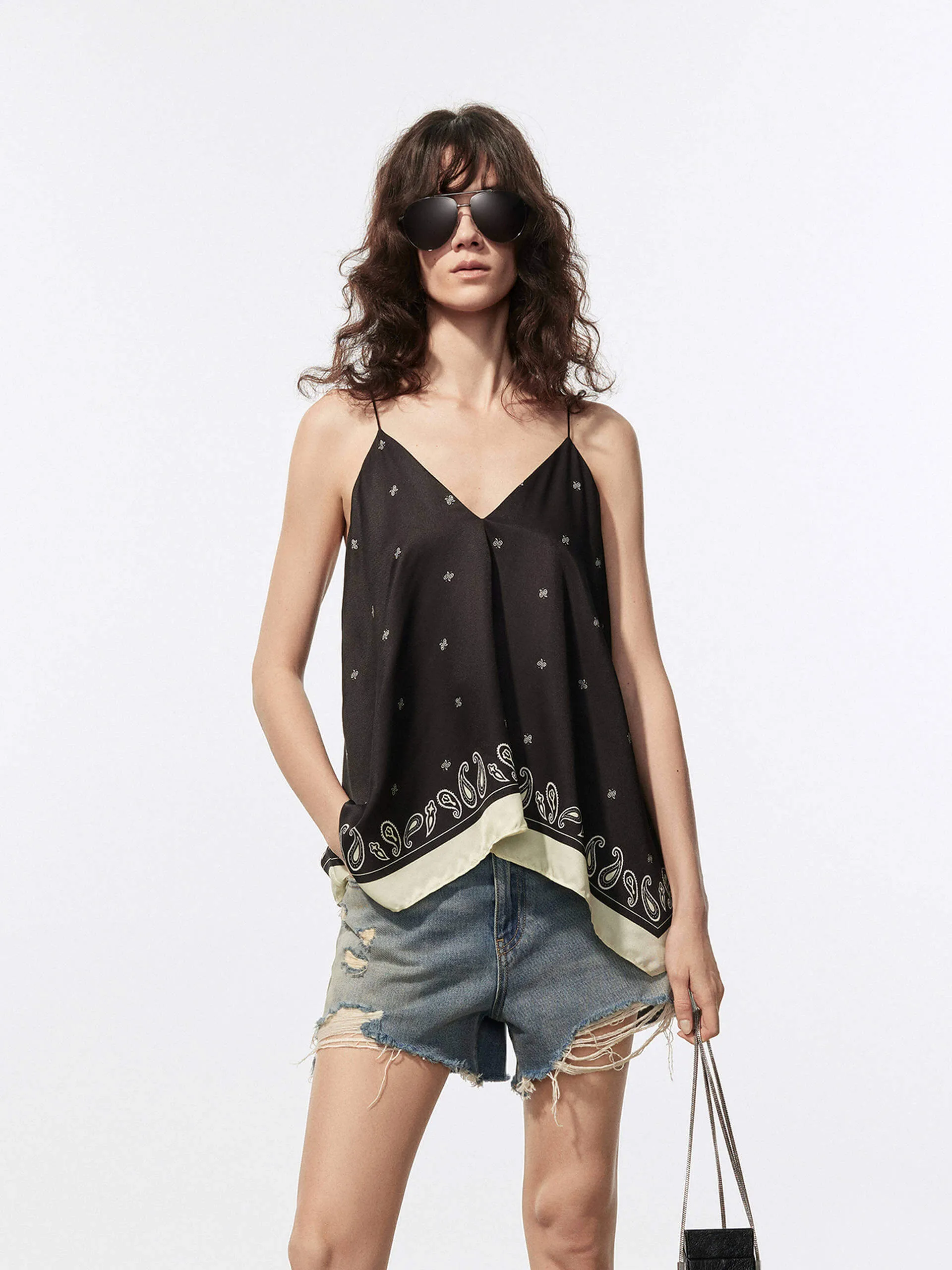 Irregular Hem Cami Tank