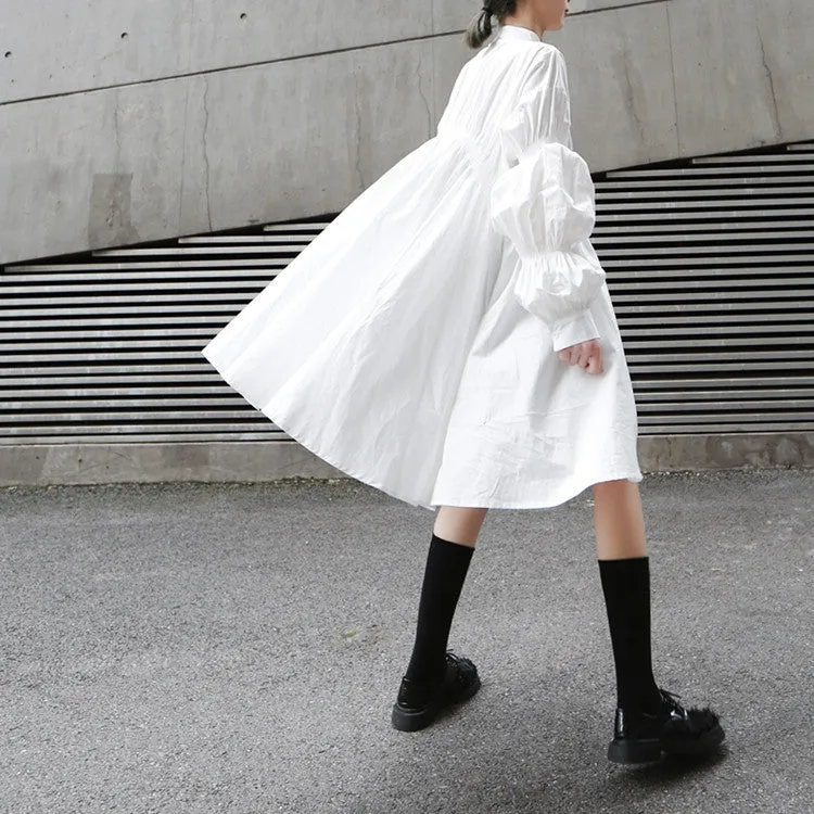 Irregular shirt dress