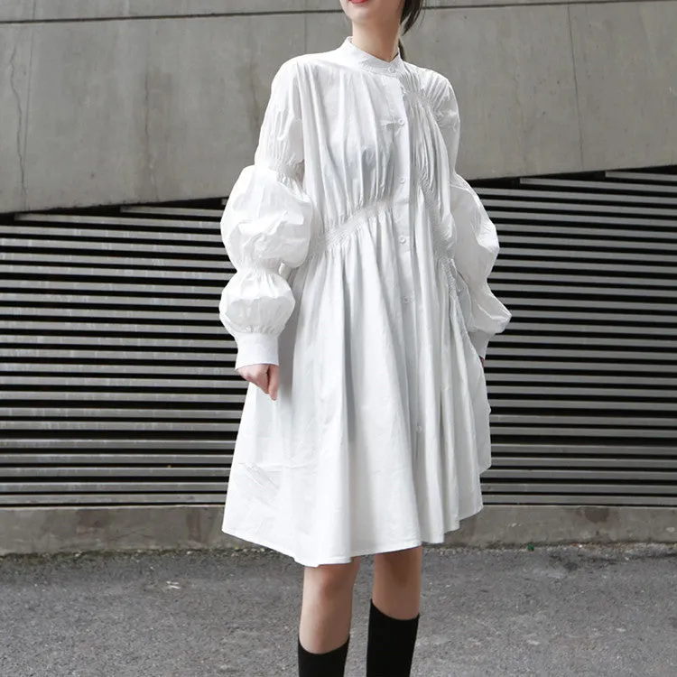 Irregular shirt dress