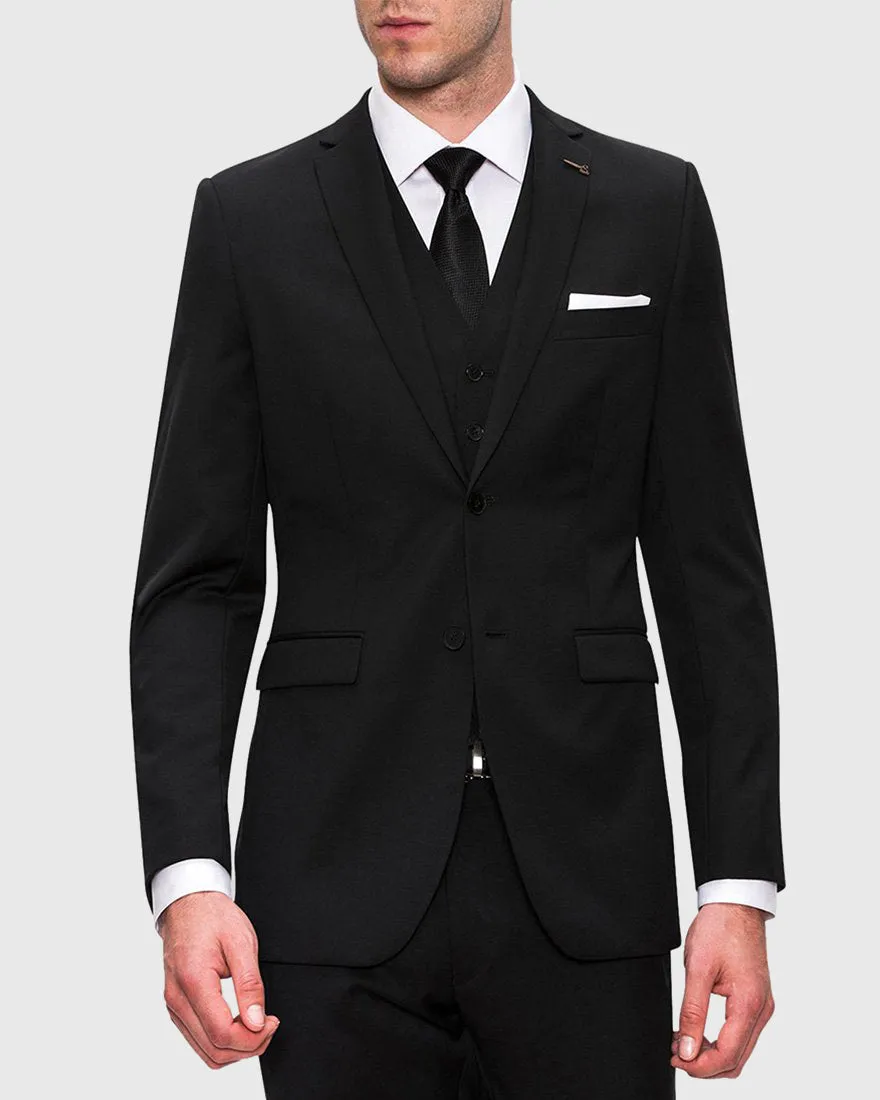 JOE BLACK FJV032 ANCHOR BLACK 2P SUIT