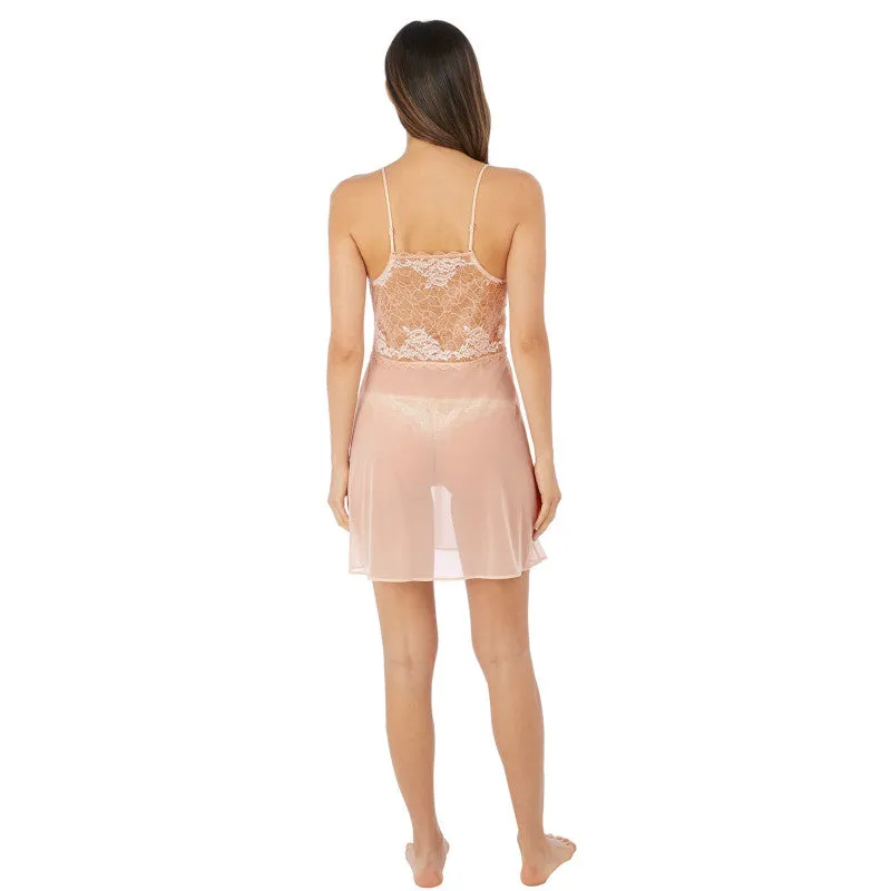 Lace Perfection Chemise Cafe Creme Nude - Wacoal