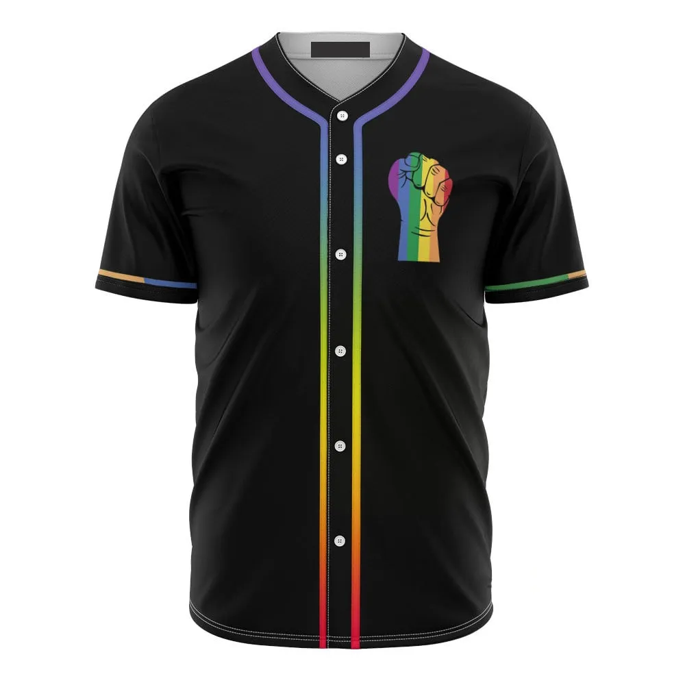 LGBT Pride Month Fight For The Rights 3D Baseball Jersey Shirt