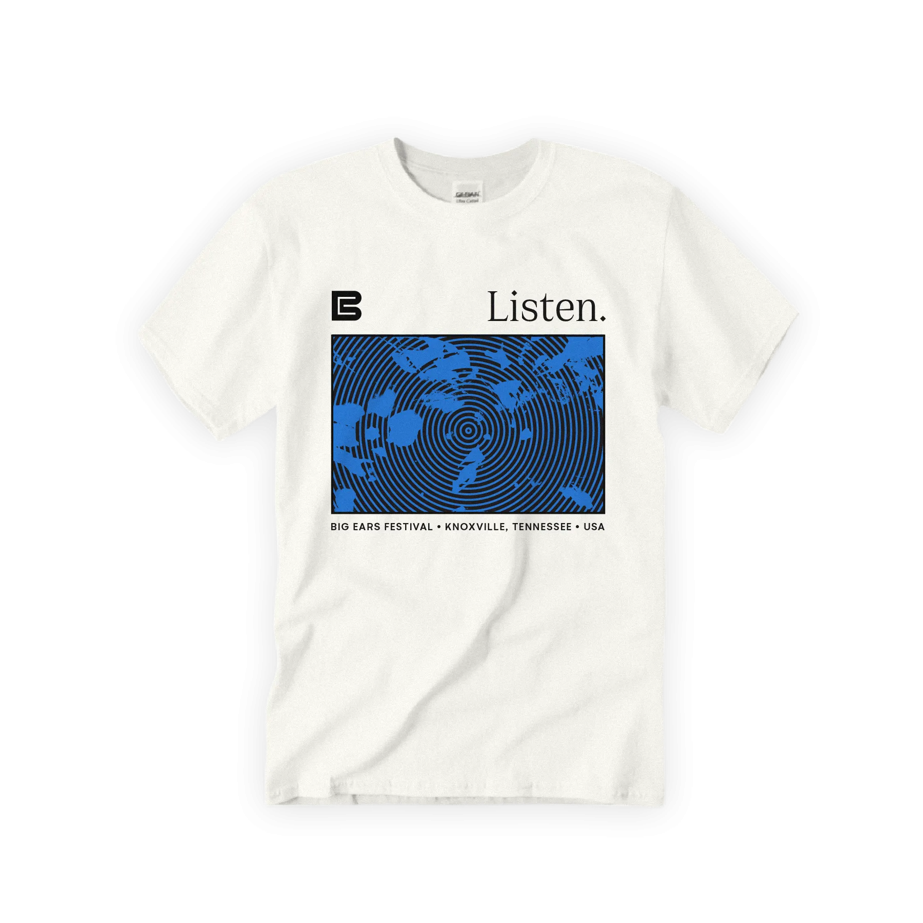 Listen Tee - White