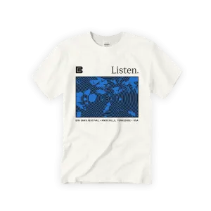 Listen Tee - White