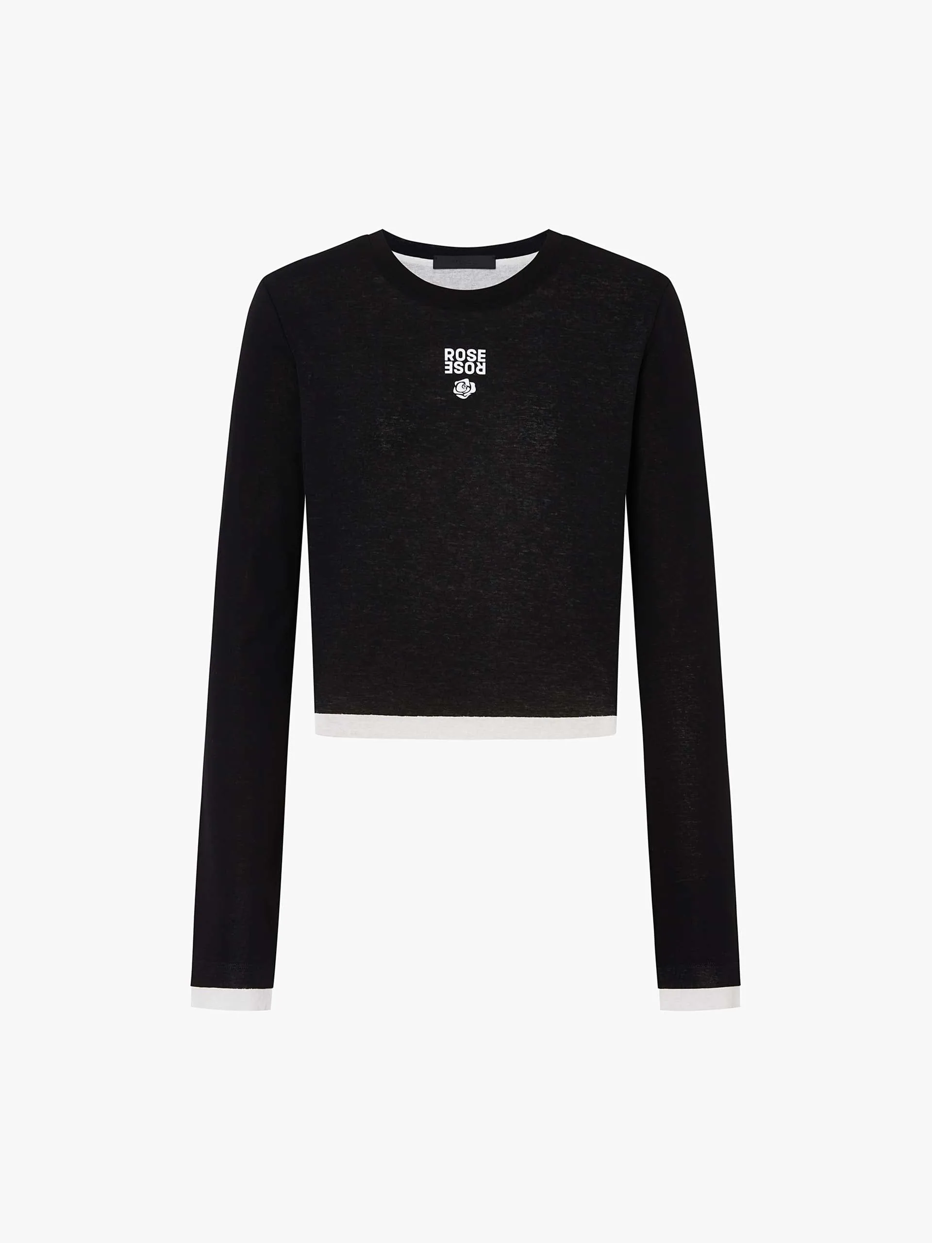 Long Sleeve Contrast Top