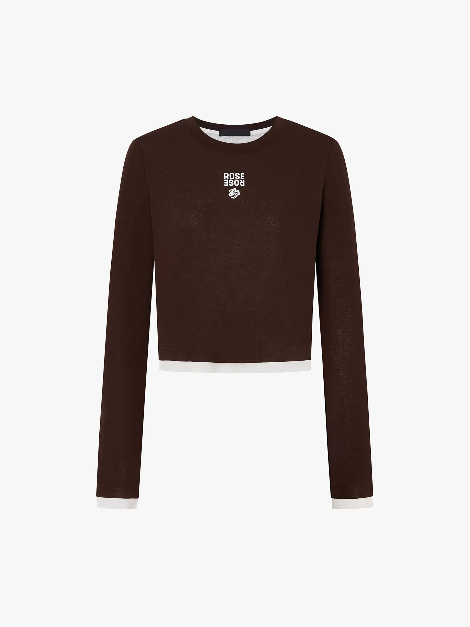 Long Sleeve Contrast Top