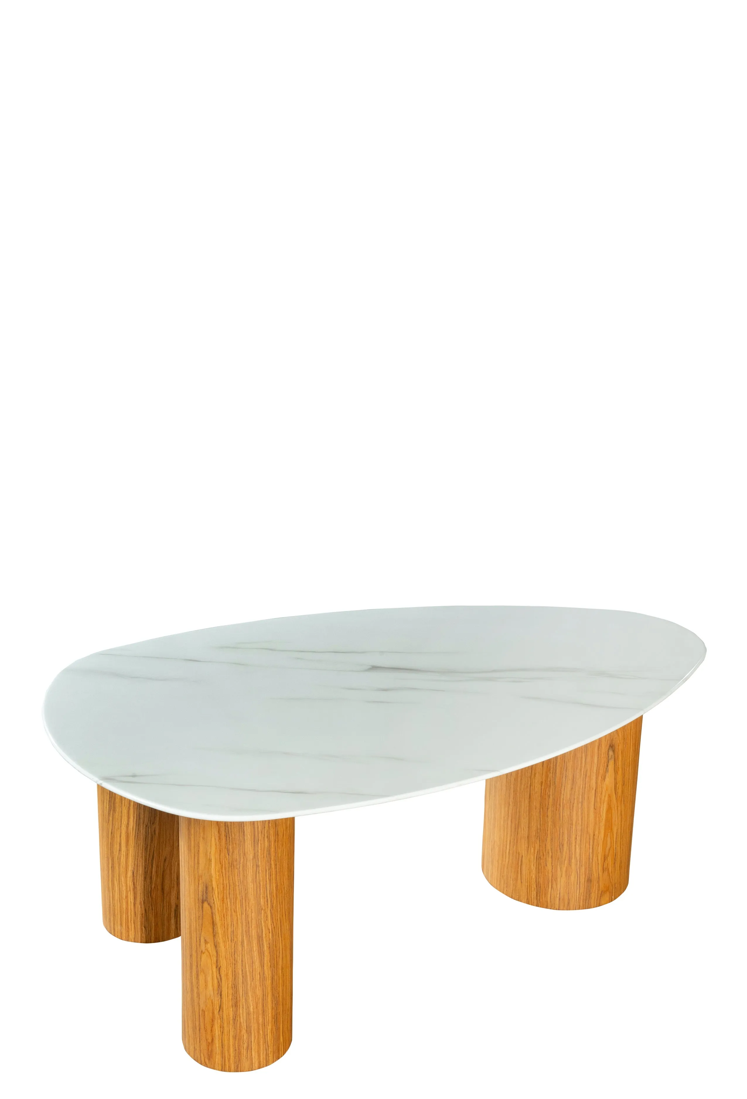 Lucy Irregular Shape Marble Top Coffee Table