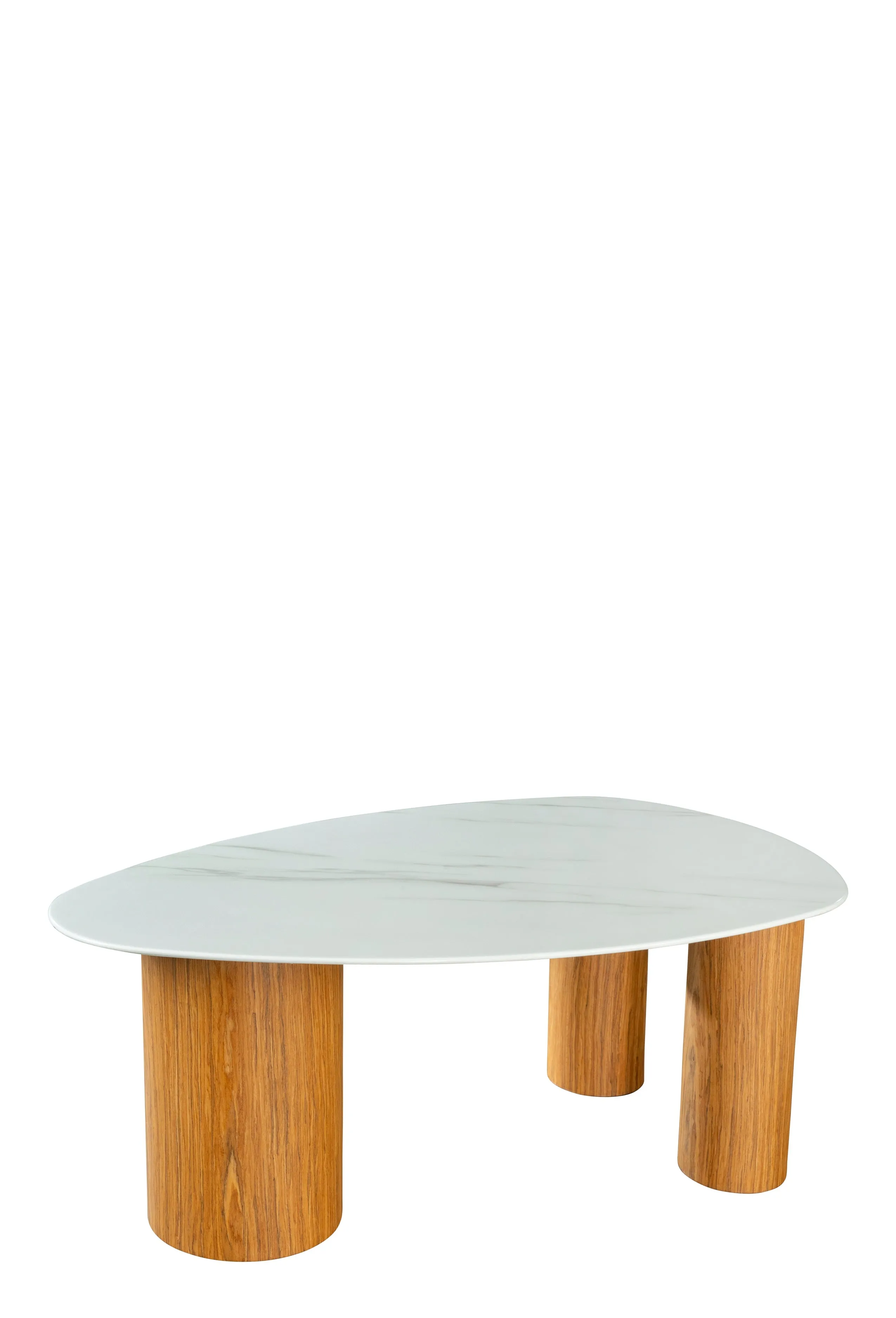 Lucy Irregular Shape Marble Top Coffee Table