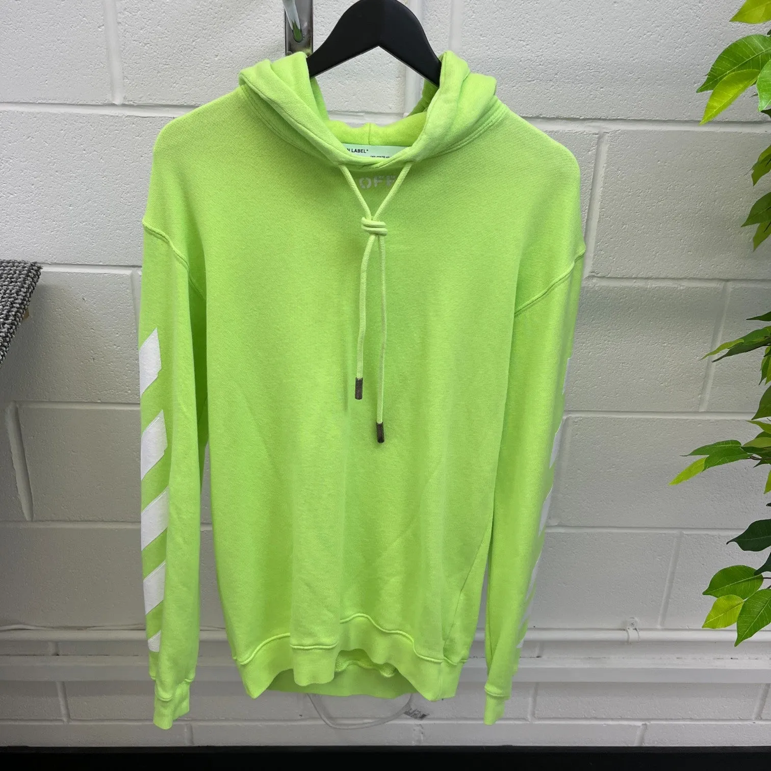 Men's Arrows Logo Hoodie Green Size S