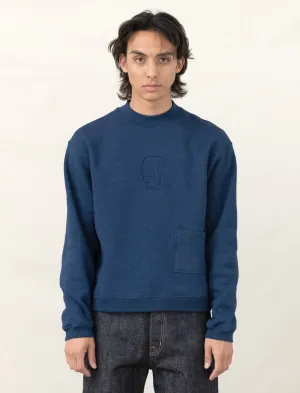 Mockneck Sweatshirt (Indigo)