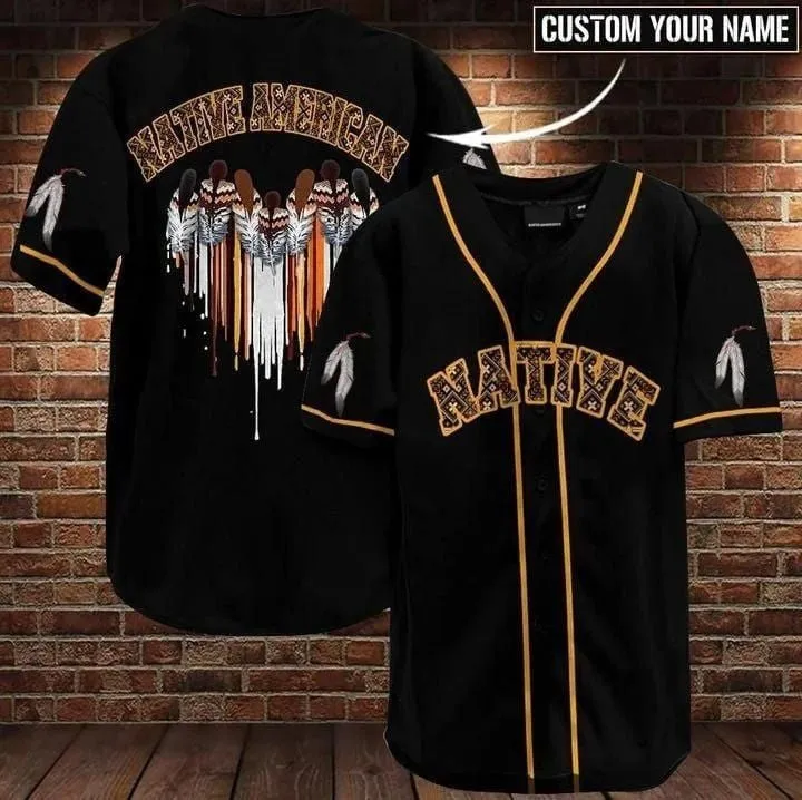 Native American Son Of America Indian Chapter Personalized Baseball Jersey