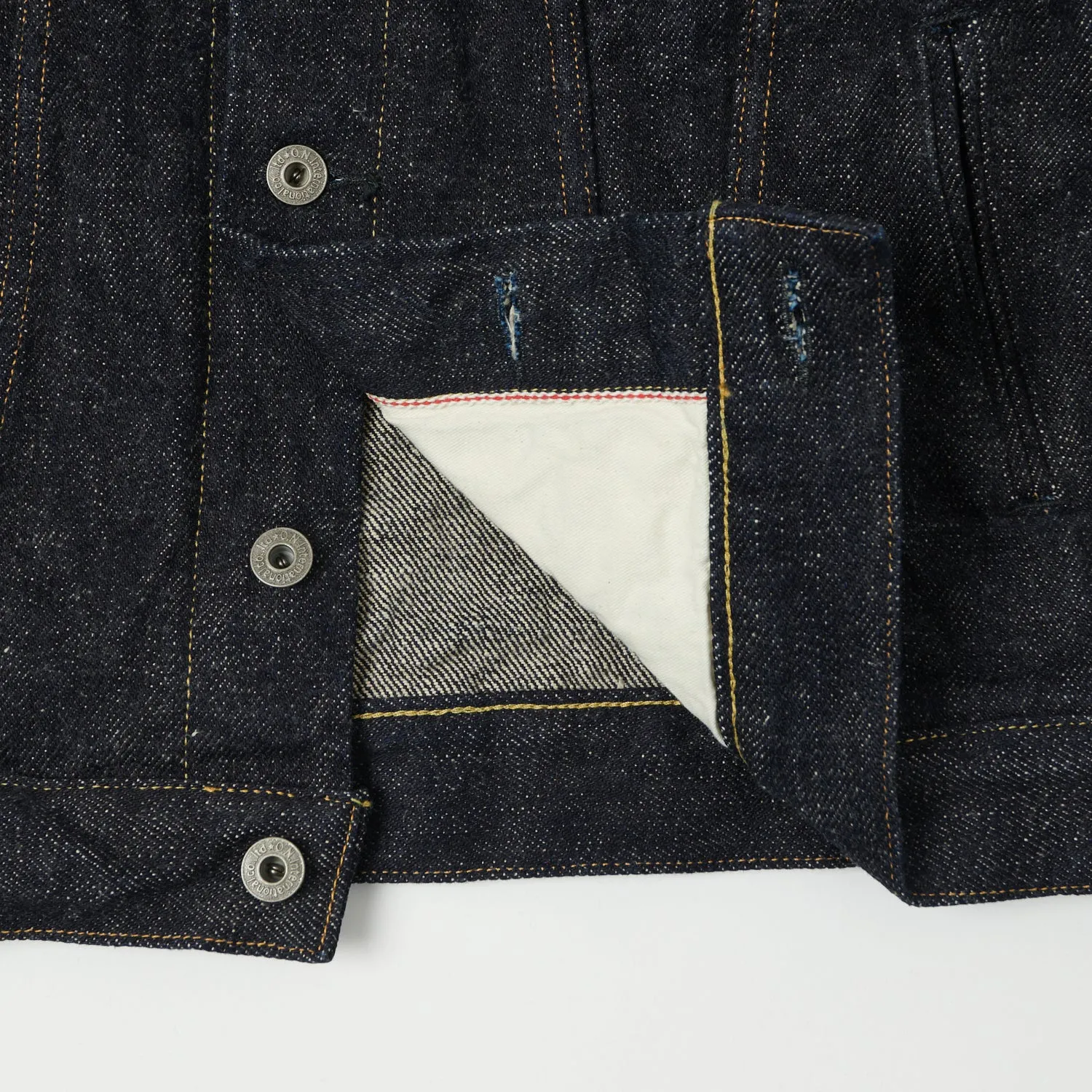 ONI 02527P-DIZR 20oz 'Dark Indigo 'Secret Denim' Type-III Pocket Denim Jacket - One Wash