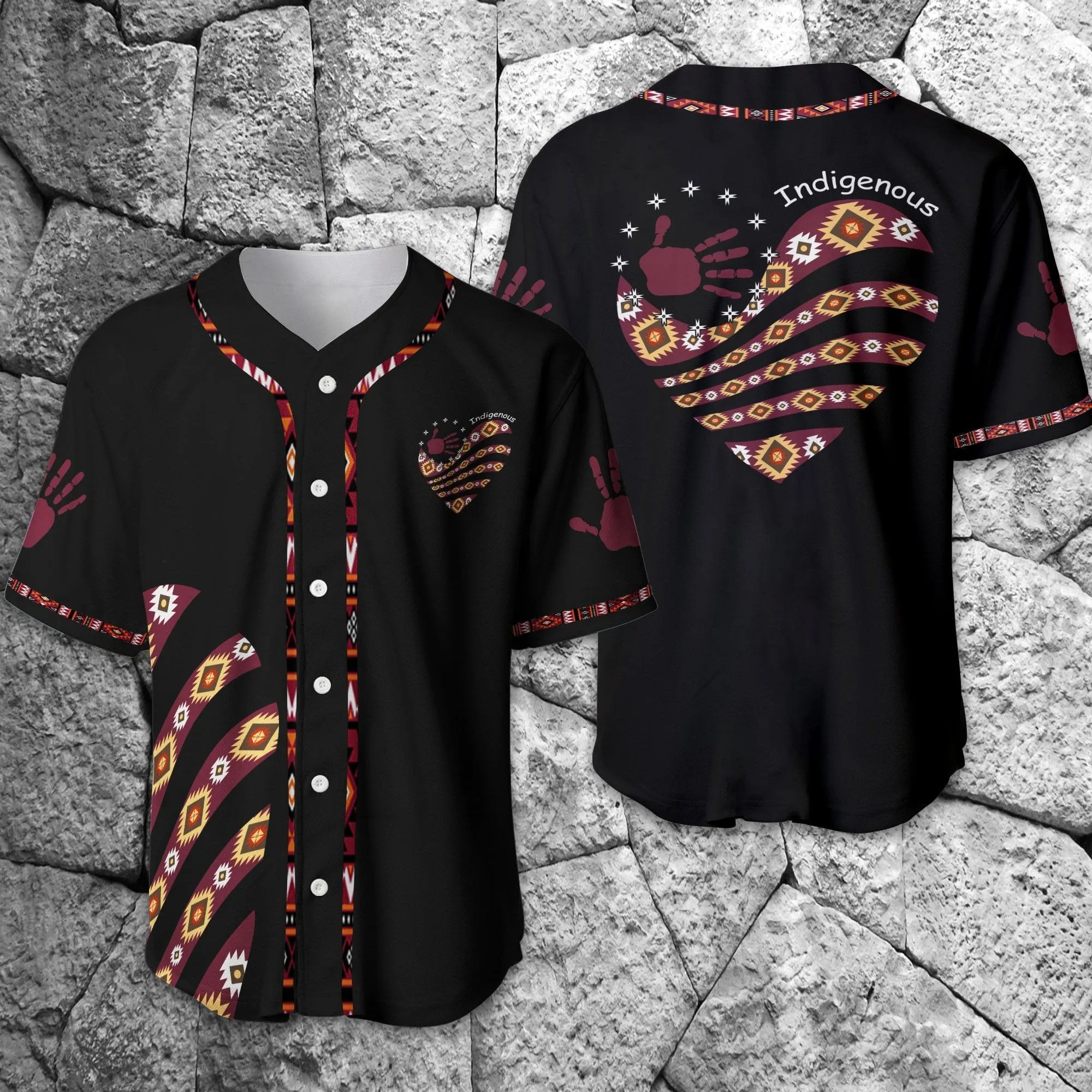 Personalized Native American Baseball Jersey, Idea Gift for Native American