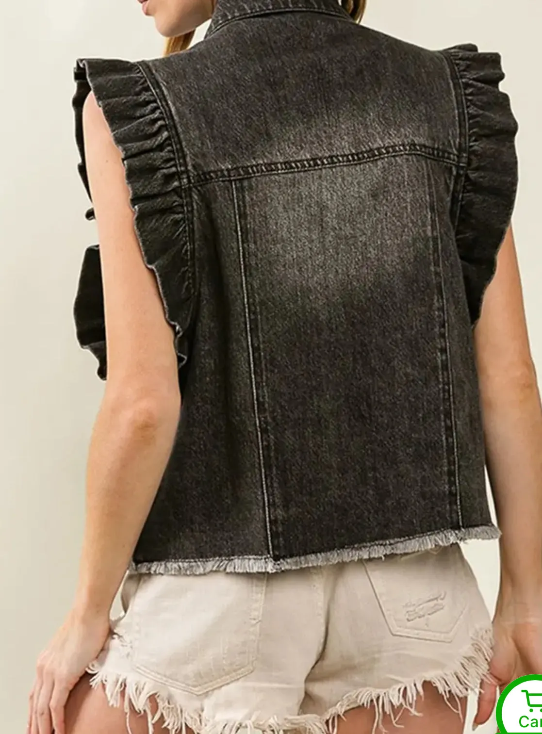 Pick Your Patch Black Denim Vest