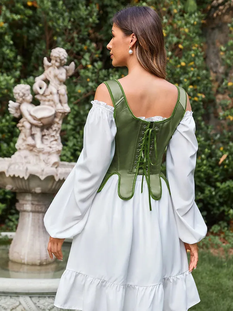 Renaissance Corset Top Lace-up Boned Body Shape Vest