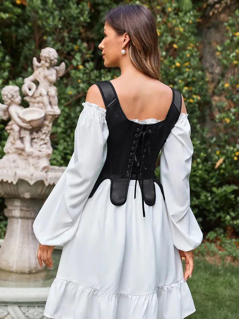 Renaissance Corset Top Lace-up Boned Body Shape Vest