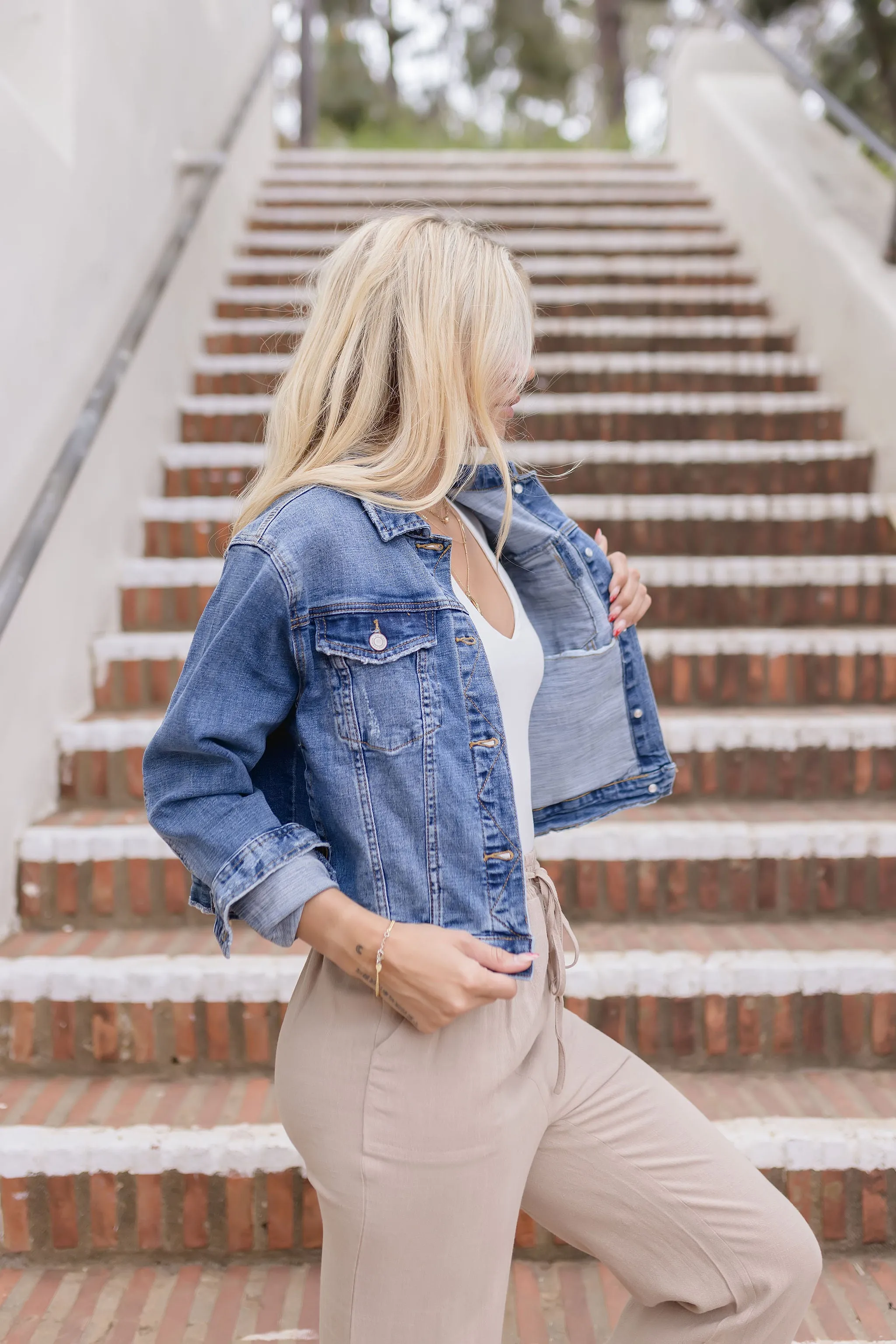 Rue Denim Jacket Medium Wash