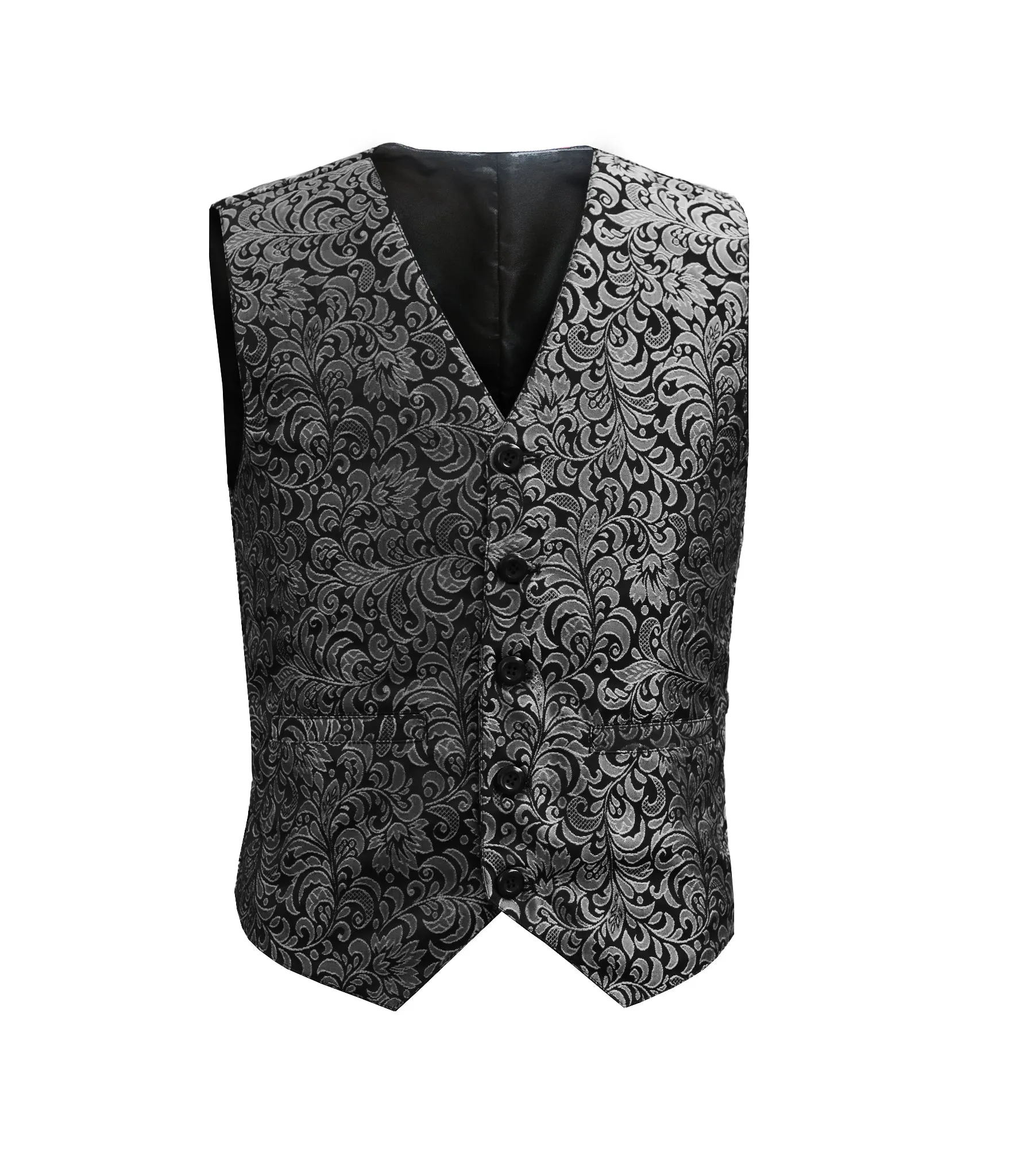 Silver Brocade Men's Waist Coat