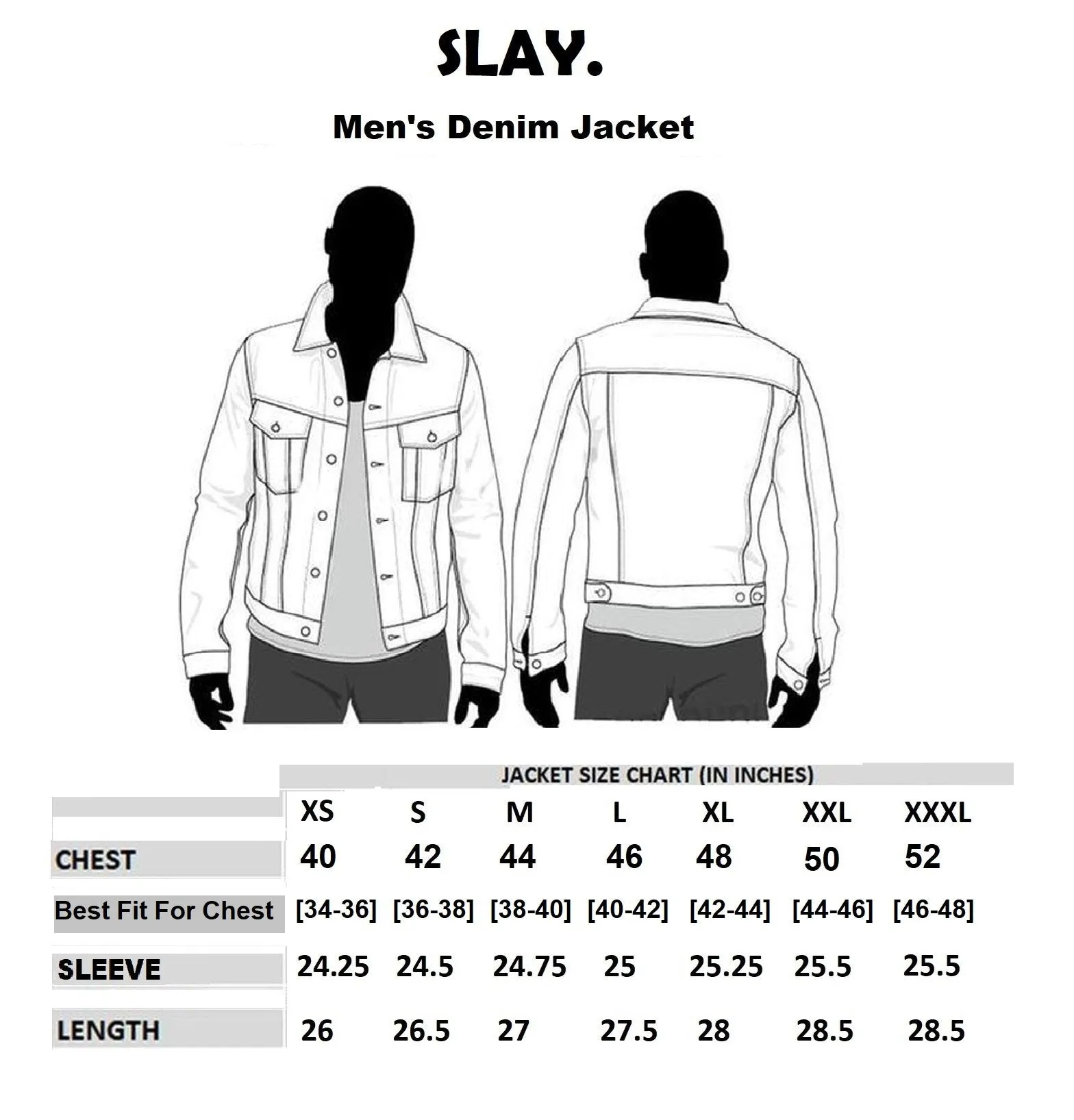 SLAY. Men's White & Blue Patched Colorblock Denim Cotton Biker Jacket For Men