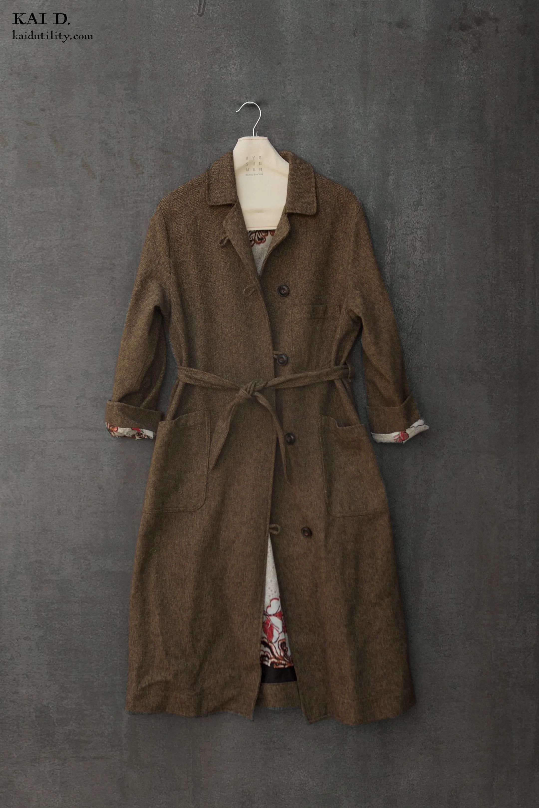 Sontag Coat - Cotton Tweed -  S