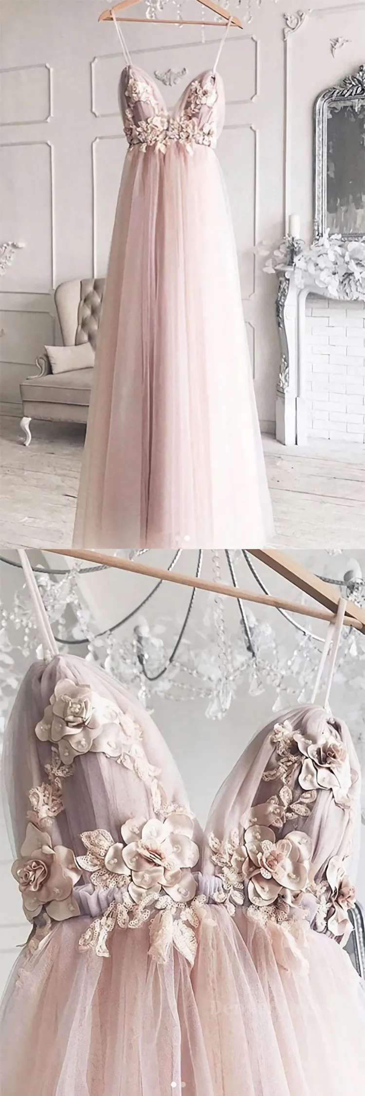 Sweetheart tulle lace long prom dress tulle lace evening dress