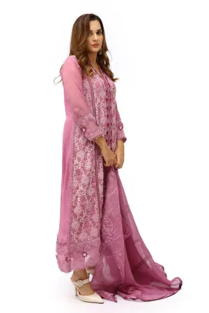 Urooj Atelier -watermelon pink-3 piece- EE 001