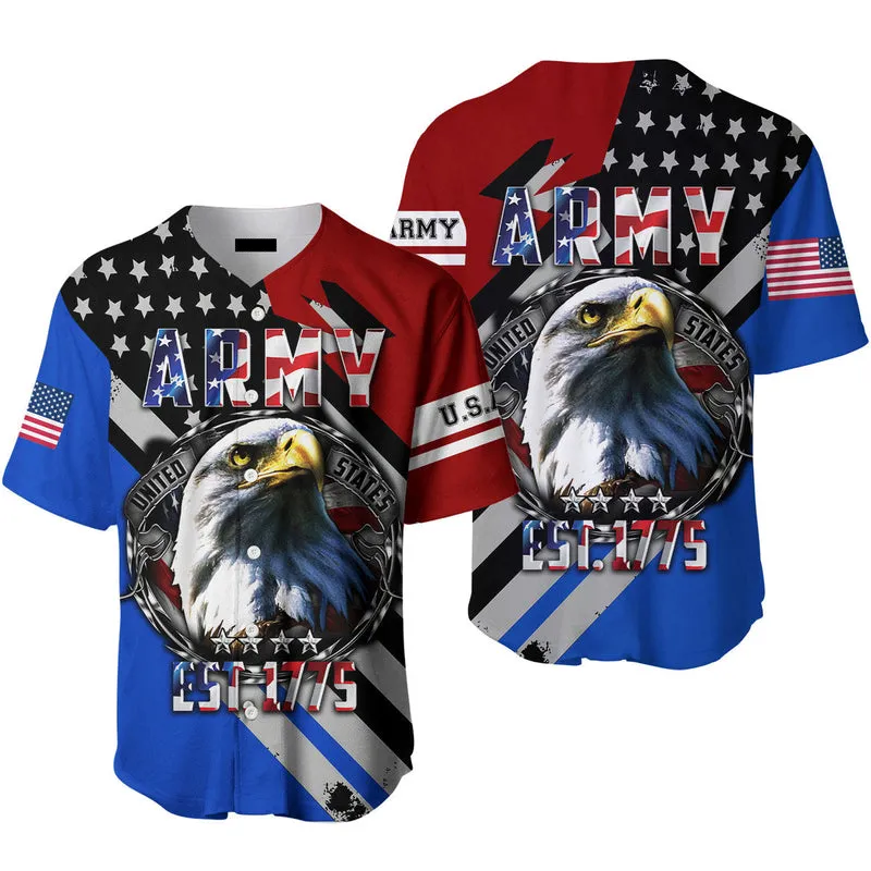 US Army Veteran Baseball Jersey, Idea Gift for Men & Women